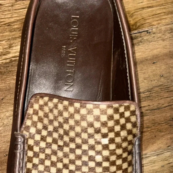 Louis Vuitton LV Designer Leather/Pony Hair Loafers Slip On Men Shoes 10 - Picture 4 of 17